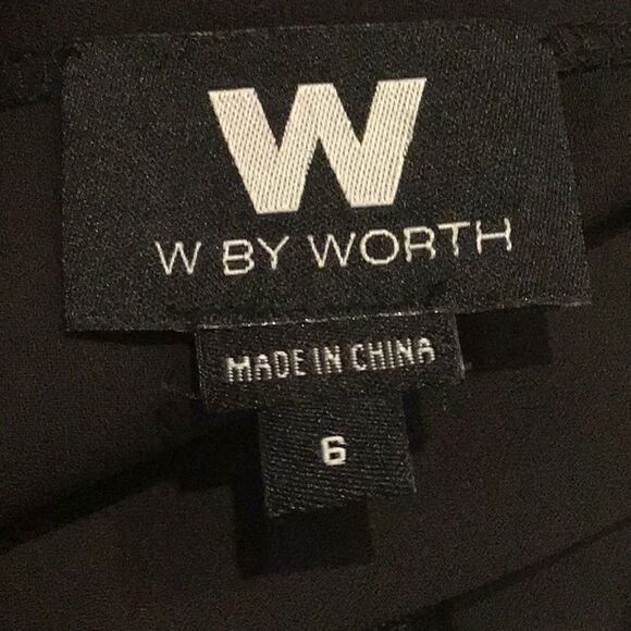 W by Worth Black White Red Vertical Flowy Stripe Maxi Tank Statement Dress - Picture 16 of 16